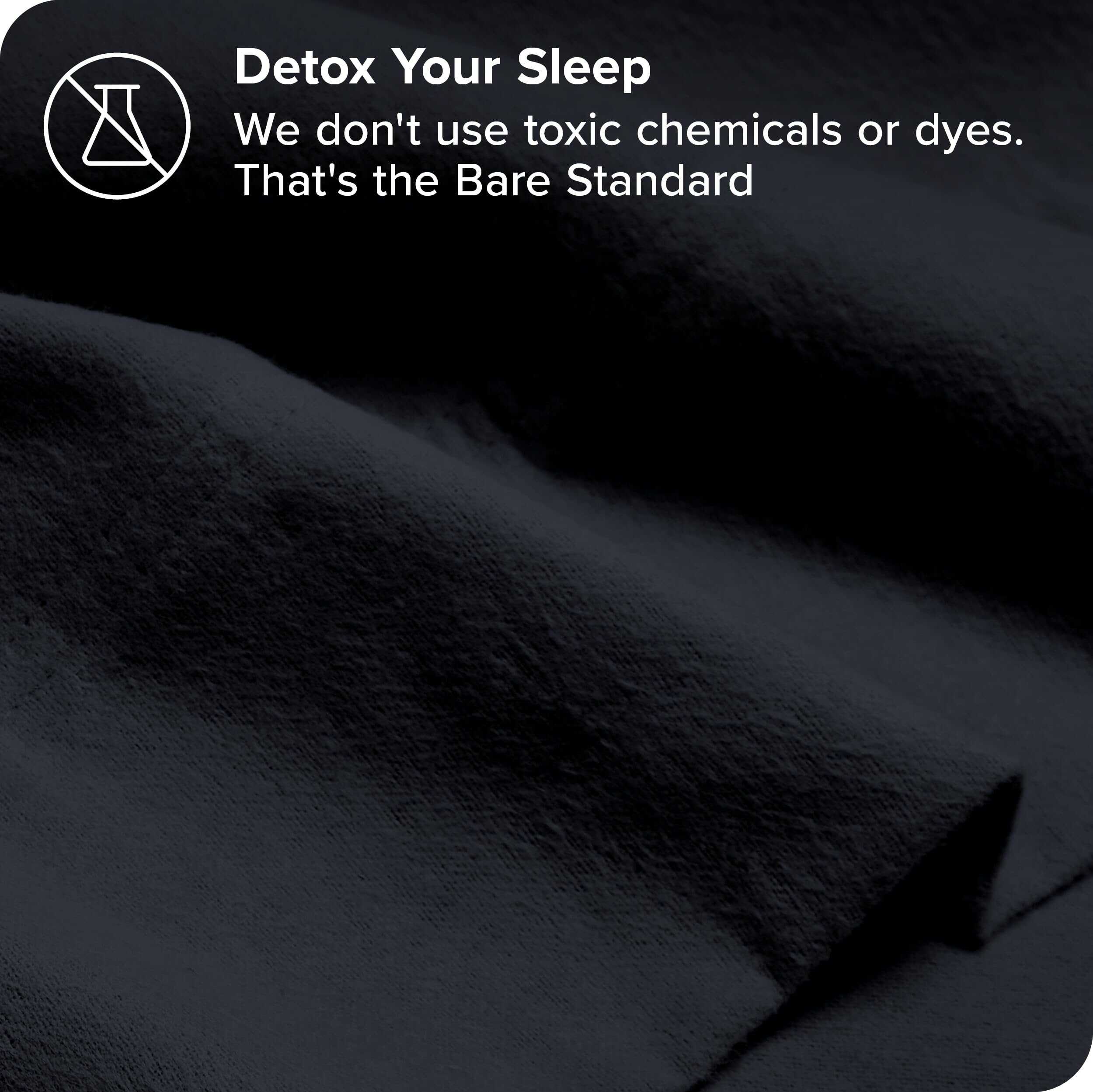 Juego de Sábanas de Franela de Algodón Orgánico -Azul Median - Imagen 6