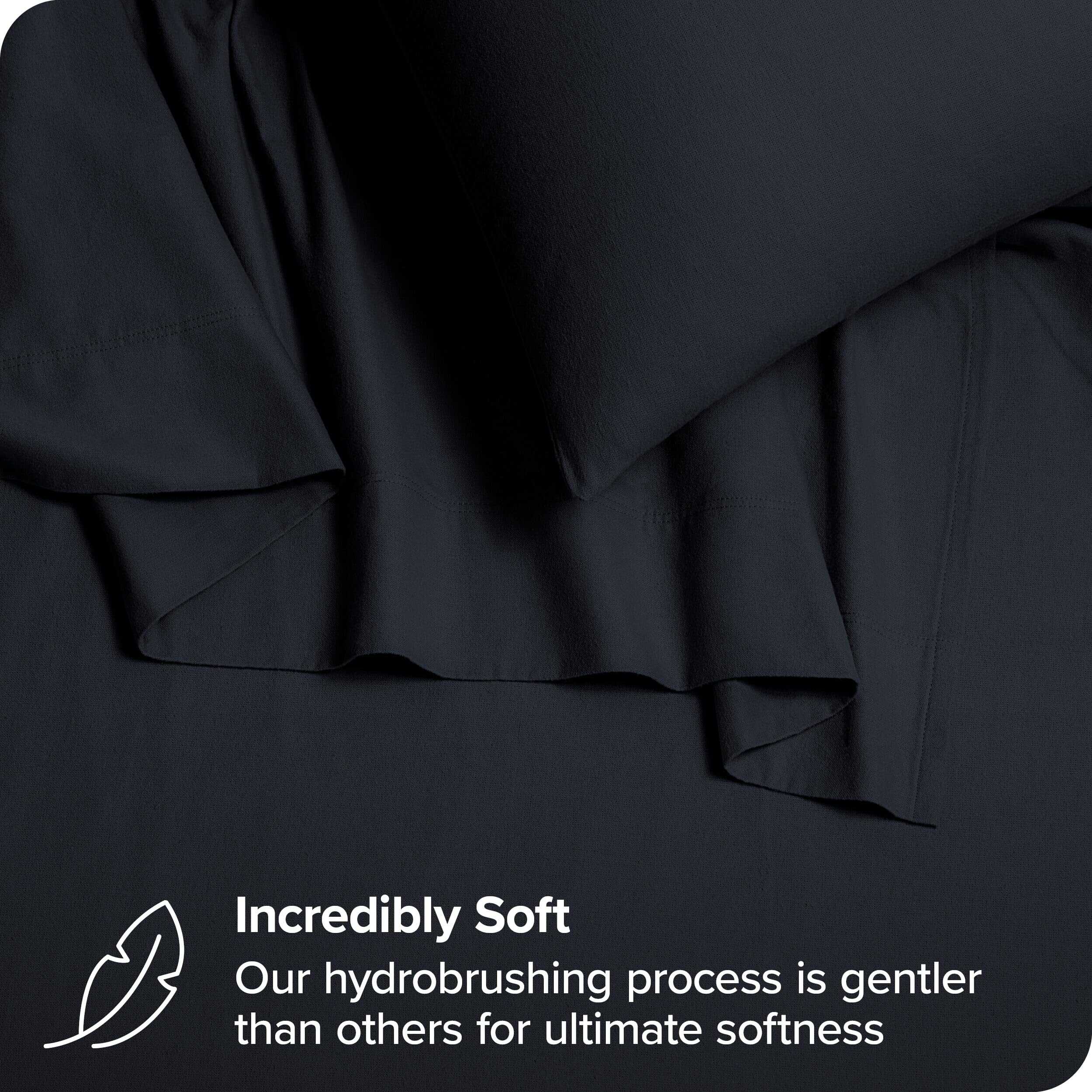 Juego de Sábanas de Franela de Algodón Orgánico -Azul Median - Imagen 3