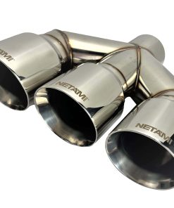 NETAMI 3" Inlet a 4" Triple Salidas Acero Inoxidable Punta