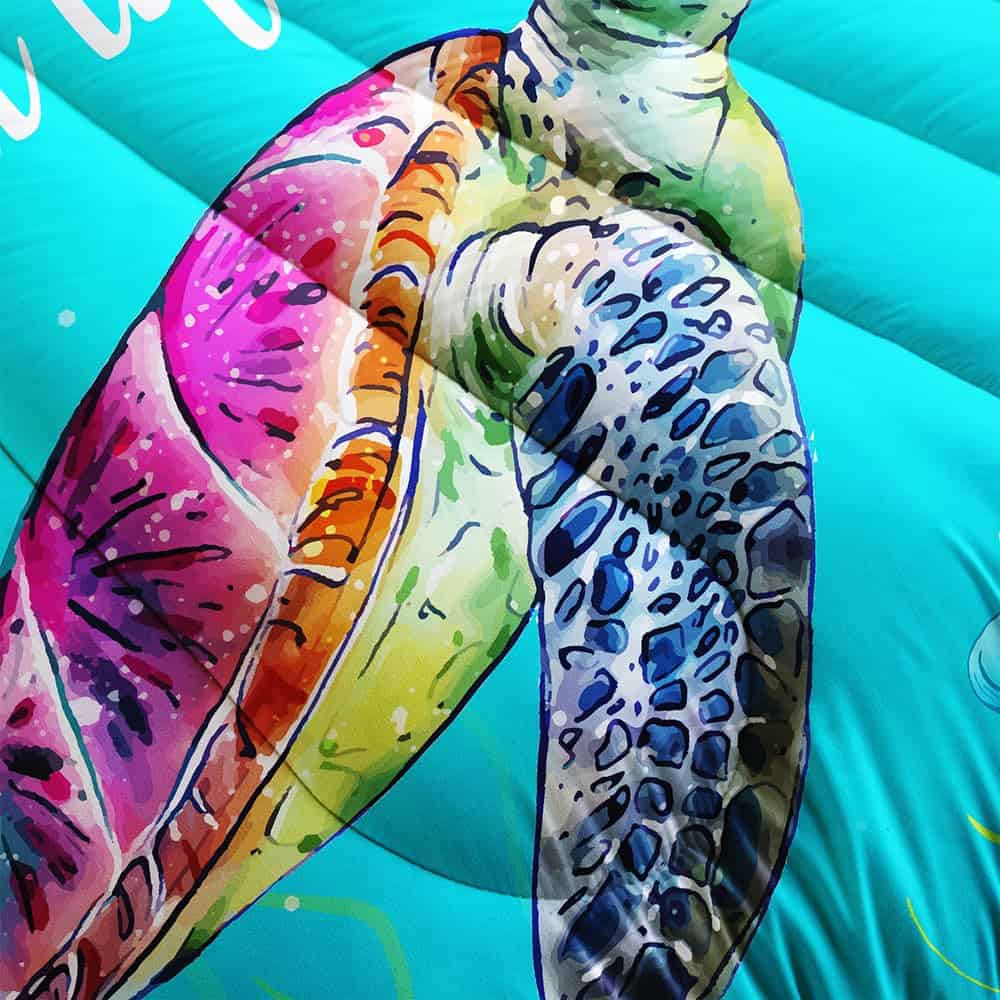 Edredón de Tortuga Marino del Mundo Submarino del Arrecife - Imagen 4