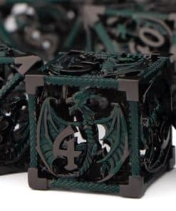 Set de Dados Hollow Metal DND KERWELLSI, Set de Dados de