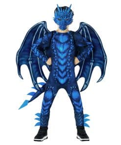 Disfraz de Dragón Azul para Niños - -Azul