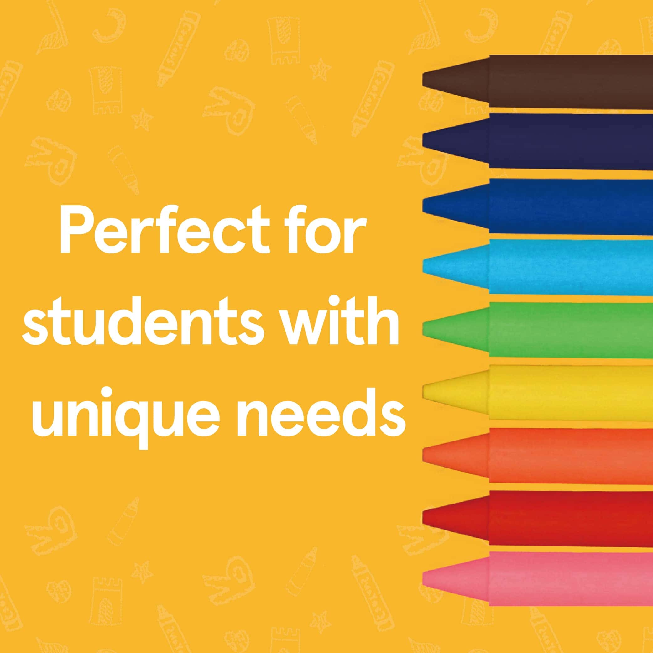 Crayones Gruesos Arcoíris para Niños Set de 144 Crayones - Imagen 7