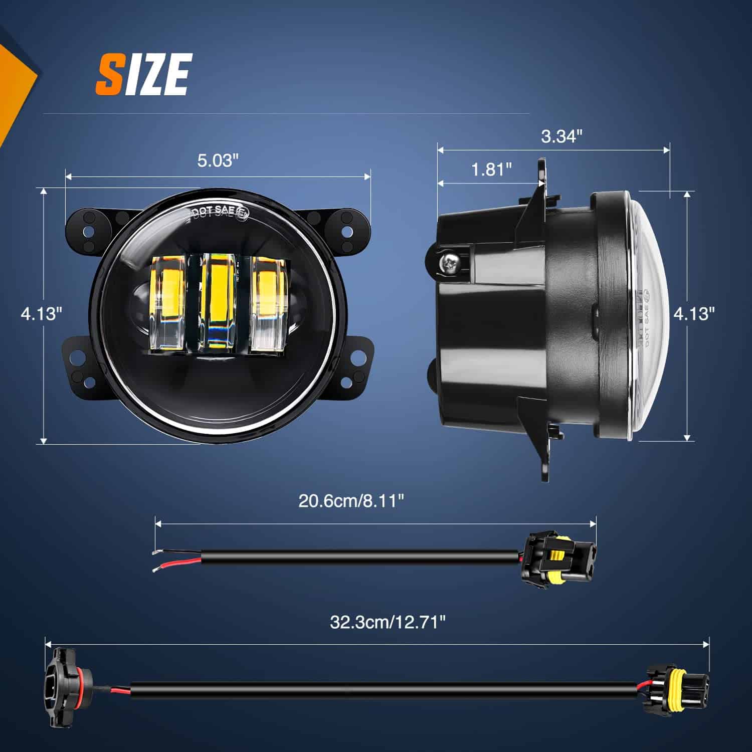 Nilight Conjunto de Luces Antiniebla LED de 4 Pulgadas - Imagen 7