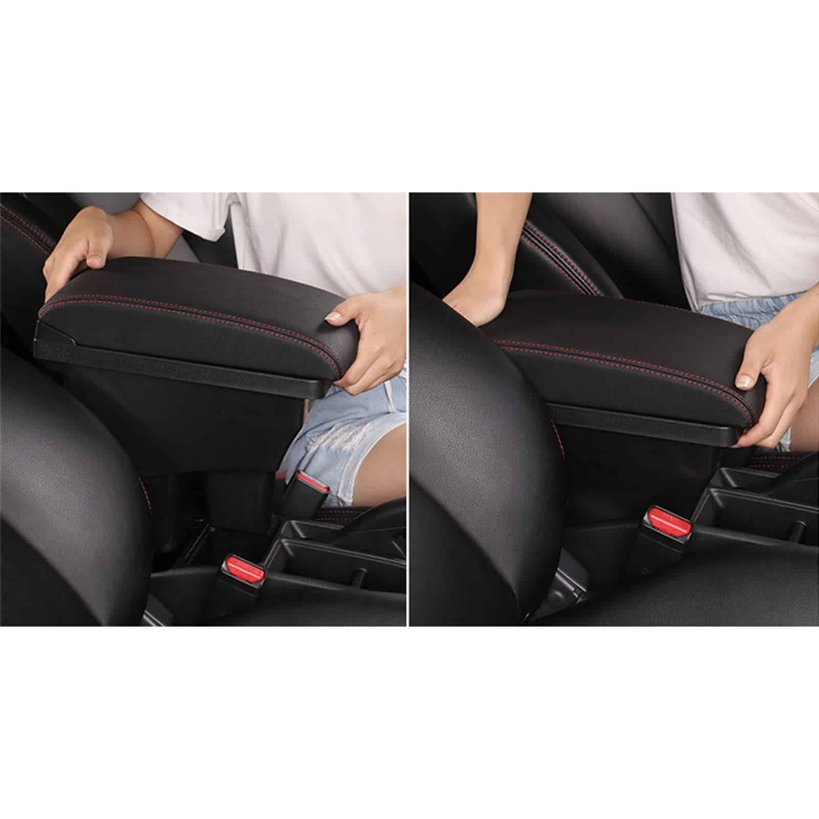 Caja de Reposabrazos para Automóviles, Doble Capas Caja de - Imagen 6