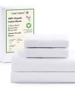 Juego de sábanas para RV Queen LANE LINEN - -Blanco Puro