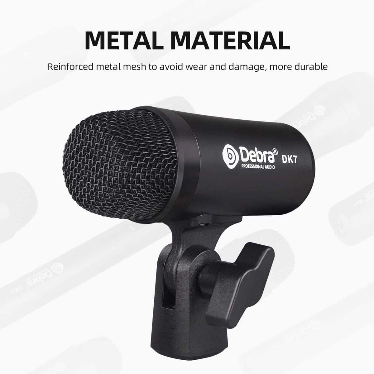 D Debra DK7 Pro Kit de Micrófono de Tambor con Cable de 7 - Imagen 3
