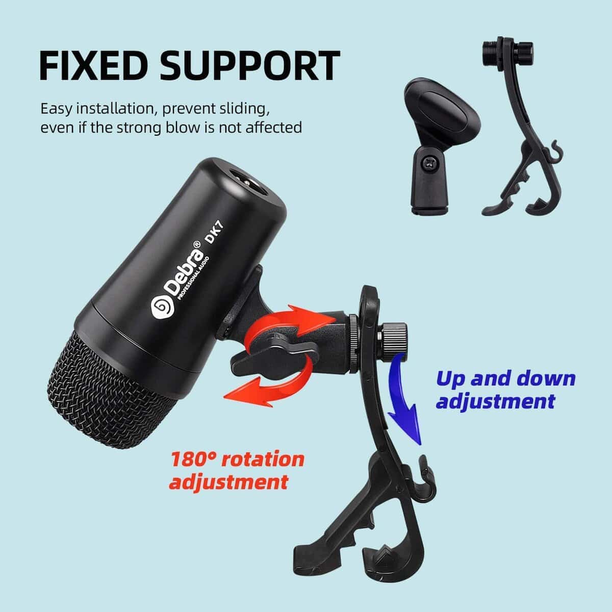 D Debra DK7 Pro Kit de Micrófono de Tambor con Cable de 7 - Imagen 7