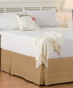 Faldón de cama tamaño Queen de alta calidad 800TC 100%