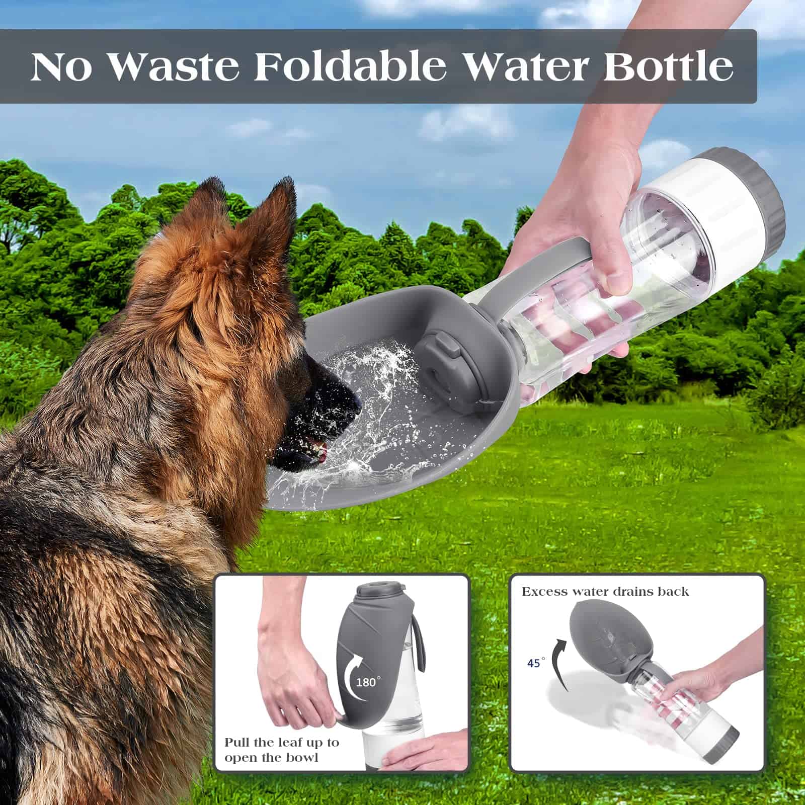 TIOVERY Botella Dispensadora de Agua para Perros para - Imagen 6