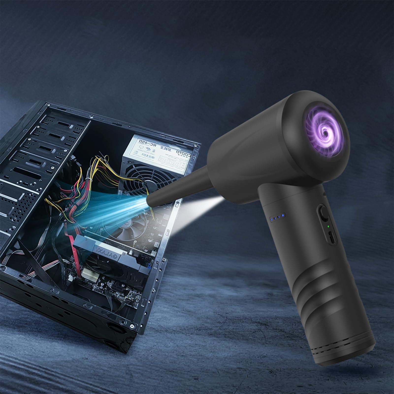 SCOTEEP Soplador de Aire Comprimido, Bomba de Aire - Imagen 6