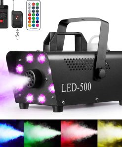 Máquina de Humo Litake, Máquina de Humo con 8 Luces LED y