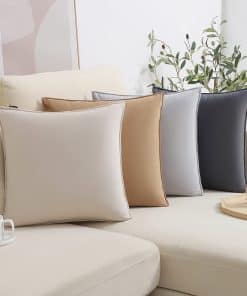 Funda de Cojín de Terciopelo WEMEON 24x24in Juego de 4,