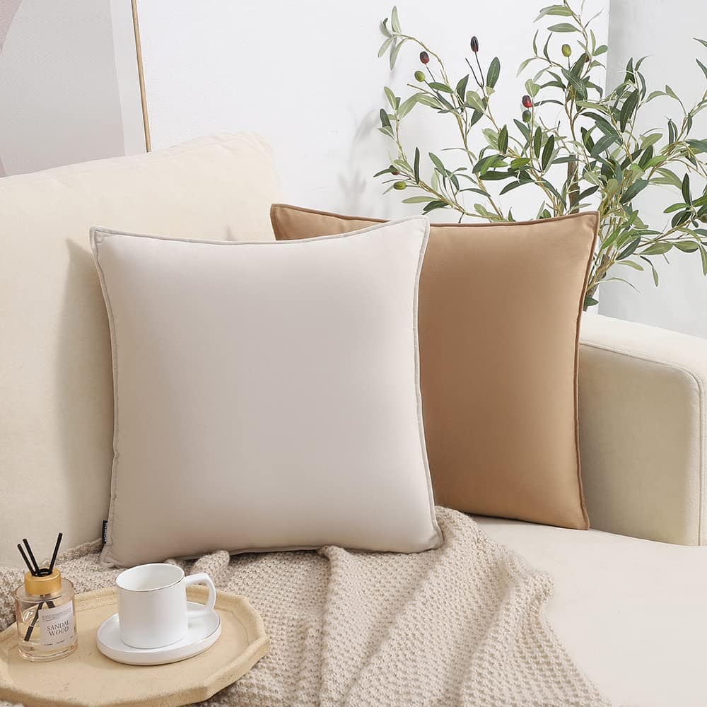 Funda de cojín de terciopelo WEMEON 18x18 Set de 4, Cojines - Imagen 5
