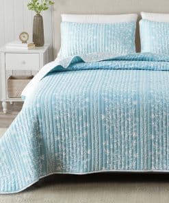 Set de Edredón Floral Twin Great Bay Home con Fundas, Set