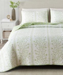 Juego de Colcha Floral Great Bay Home con Fundas, Juego de