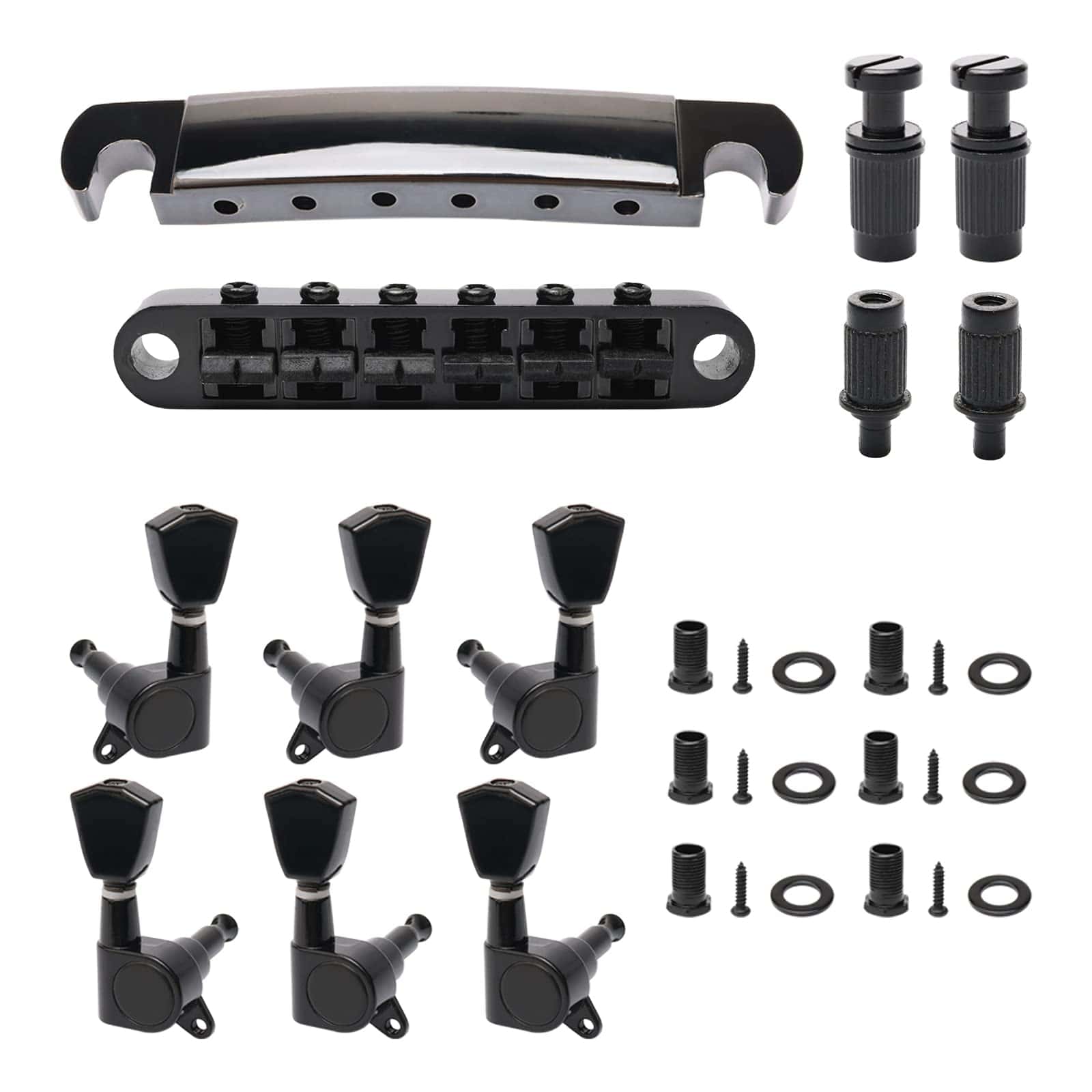 Puente y clavija de cola Tune-O-Matic Swhmc para repuestos