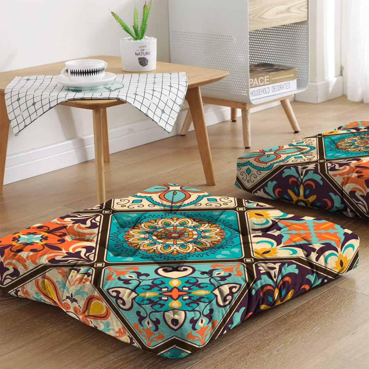 Cojín de Meditación Mandala, Tapete de -03. Mandala Meditati