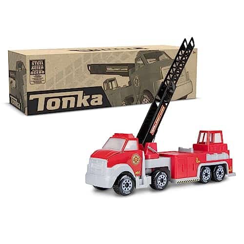 Camión de Bomberos Tonka Steel Classics Hook N� Ladder - - Imagen 7