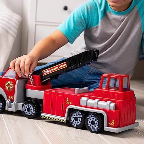 Camión de Bomberos Tonka Steel Classics Hook N� Ladder - - Imagen 5