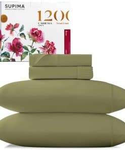 Juego de sábanas de lujo Carressa Linen Supima Cotton King