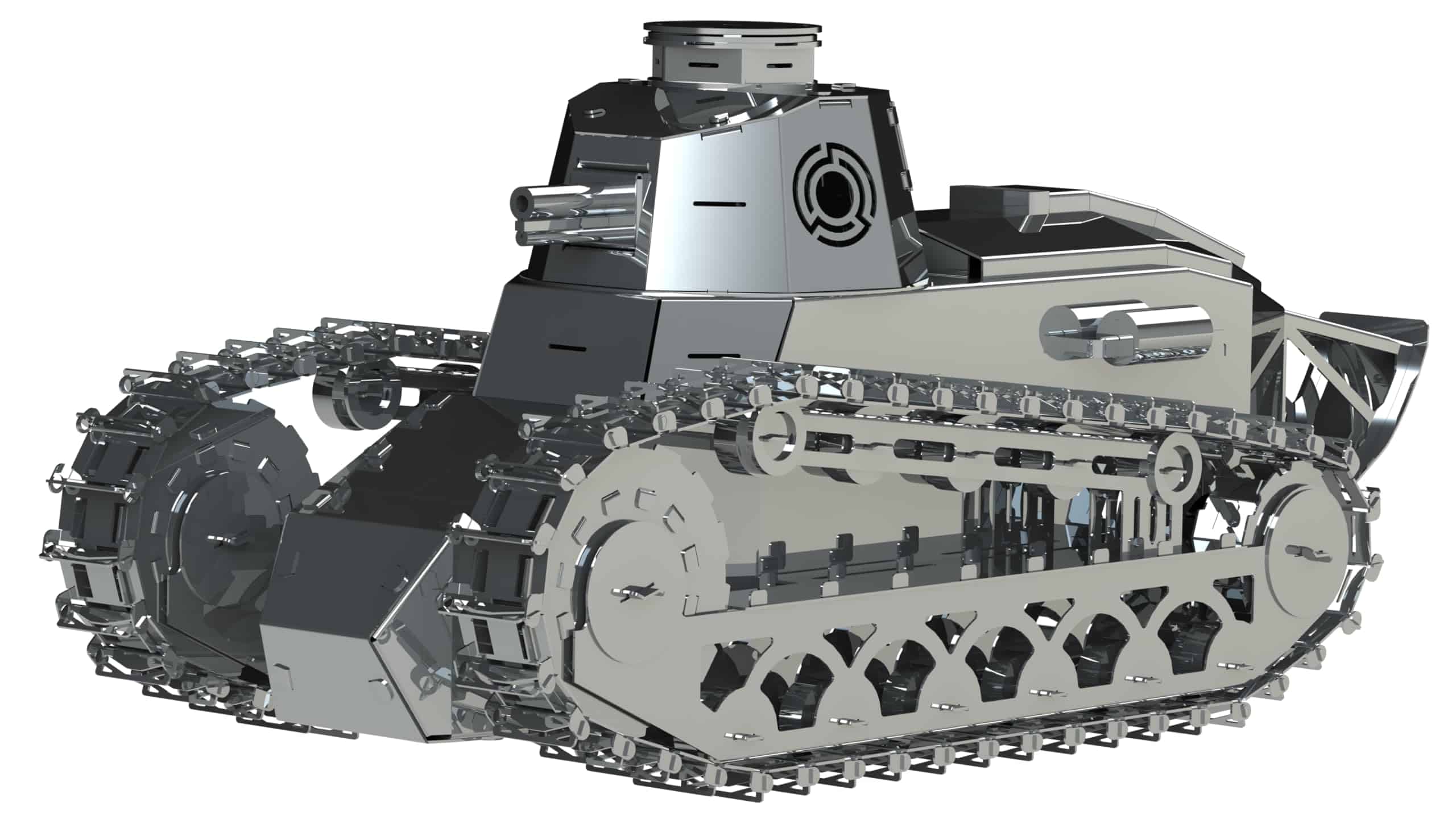 TANQUE DE COMBATE ÁGIL METAL-TIME, Modelo de tanque FT-17,