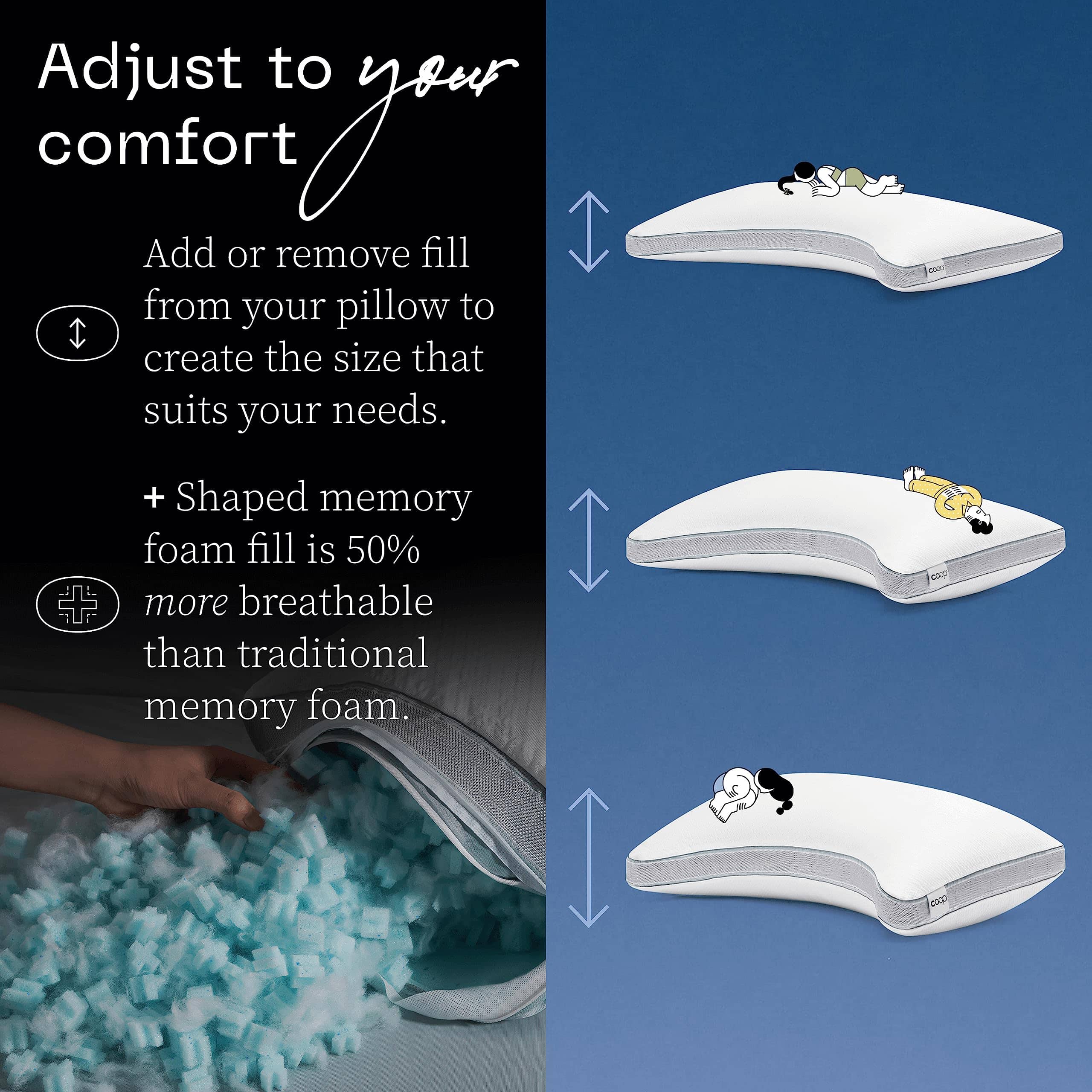 Almohada Ajustable Coop Home Goods Eden -Crescent - Imagen 8