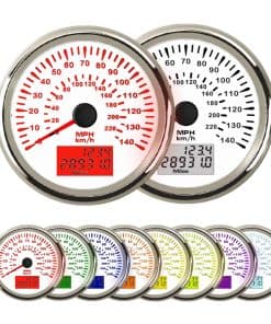 DunkTeam Velocímetro GPS Universal 85mm LED Luz de Fondo