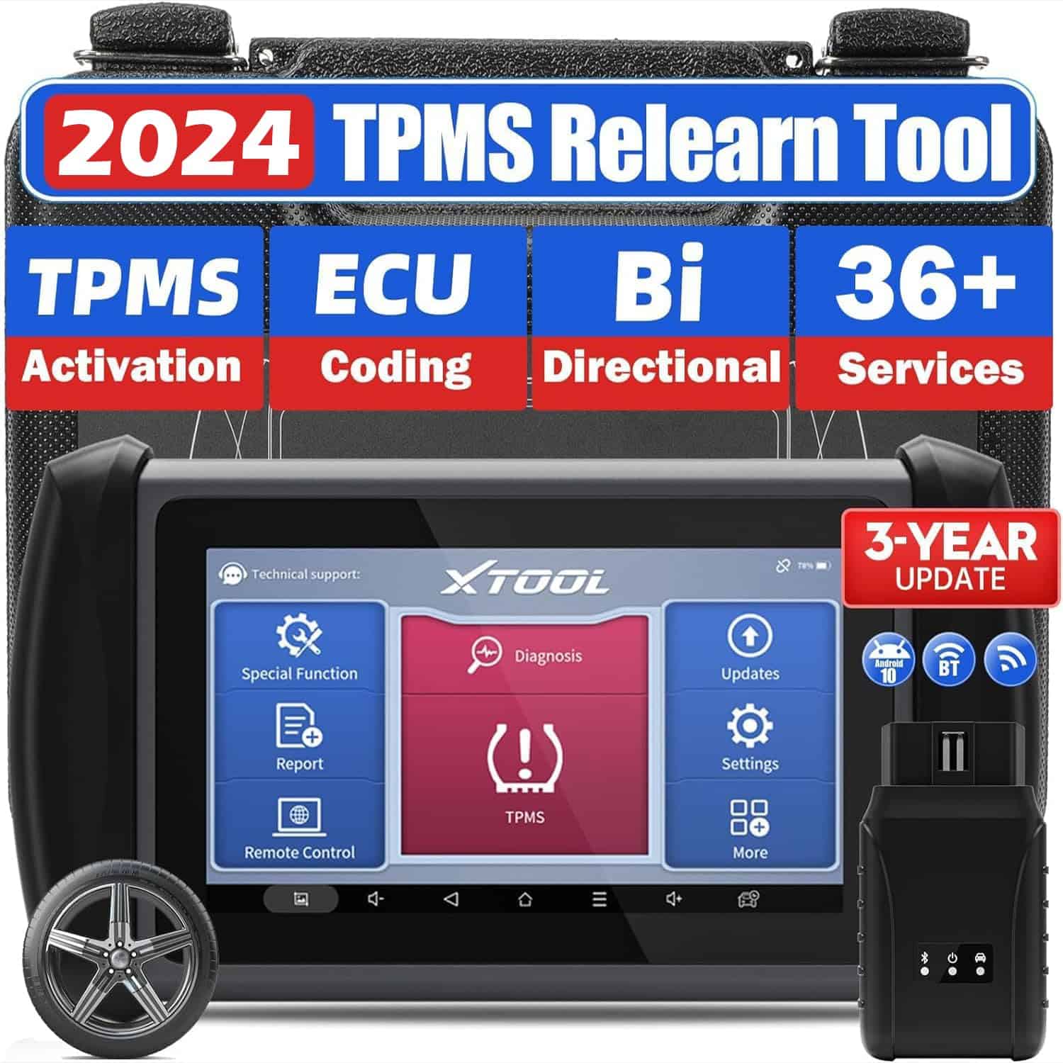 XTOOL IP819TP Escáner Inalámbrico Bidireccional,