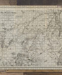 Rompecabezas de 1000 Piezas para Adultos - Mapa de 1869 de
