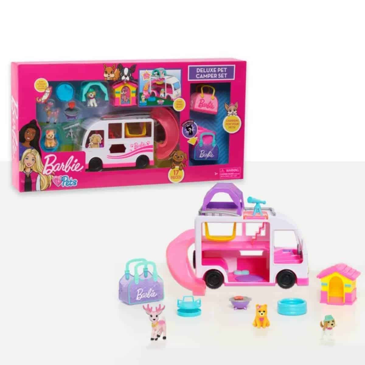 Set de Barbie de Lujo para Mascotas con Casa Rodante,