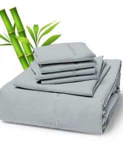 Juego de Sábanas de 6 Piezas de Sacred -Gris Claro