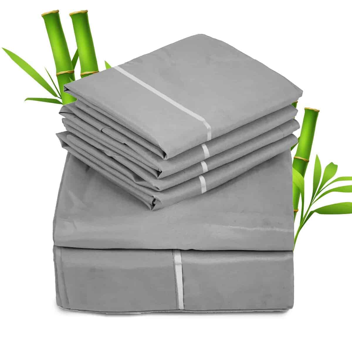 Juego de sábanas de 6 piezas de Sacred -Gris Claro