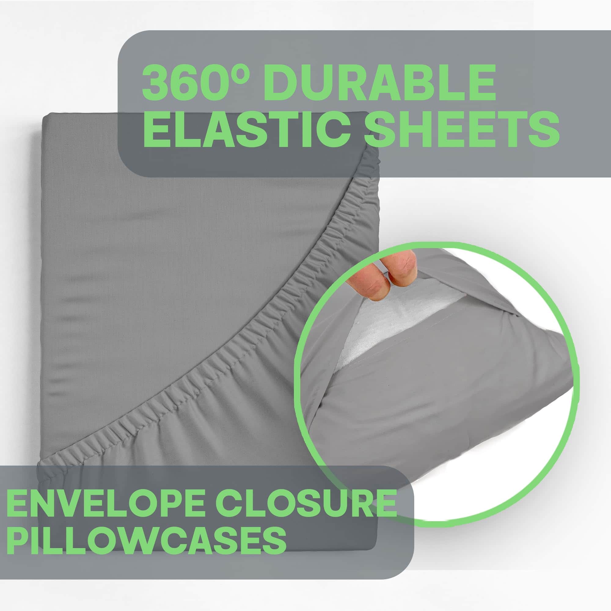 Juego de sábanas de 6 piezas de Sacred -Gris Claro - Imagen 5