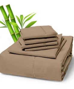 Conjunto de sábanas de 6 piezas en Rayón derivado de Bambú