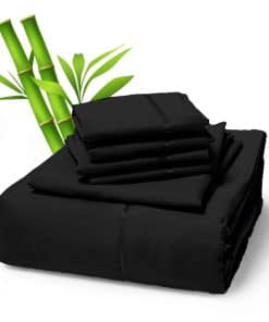 Juego de Sábanas de 6 Piezas de Sacred -Negro