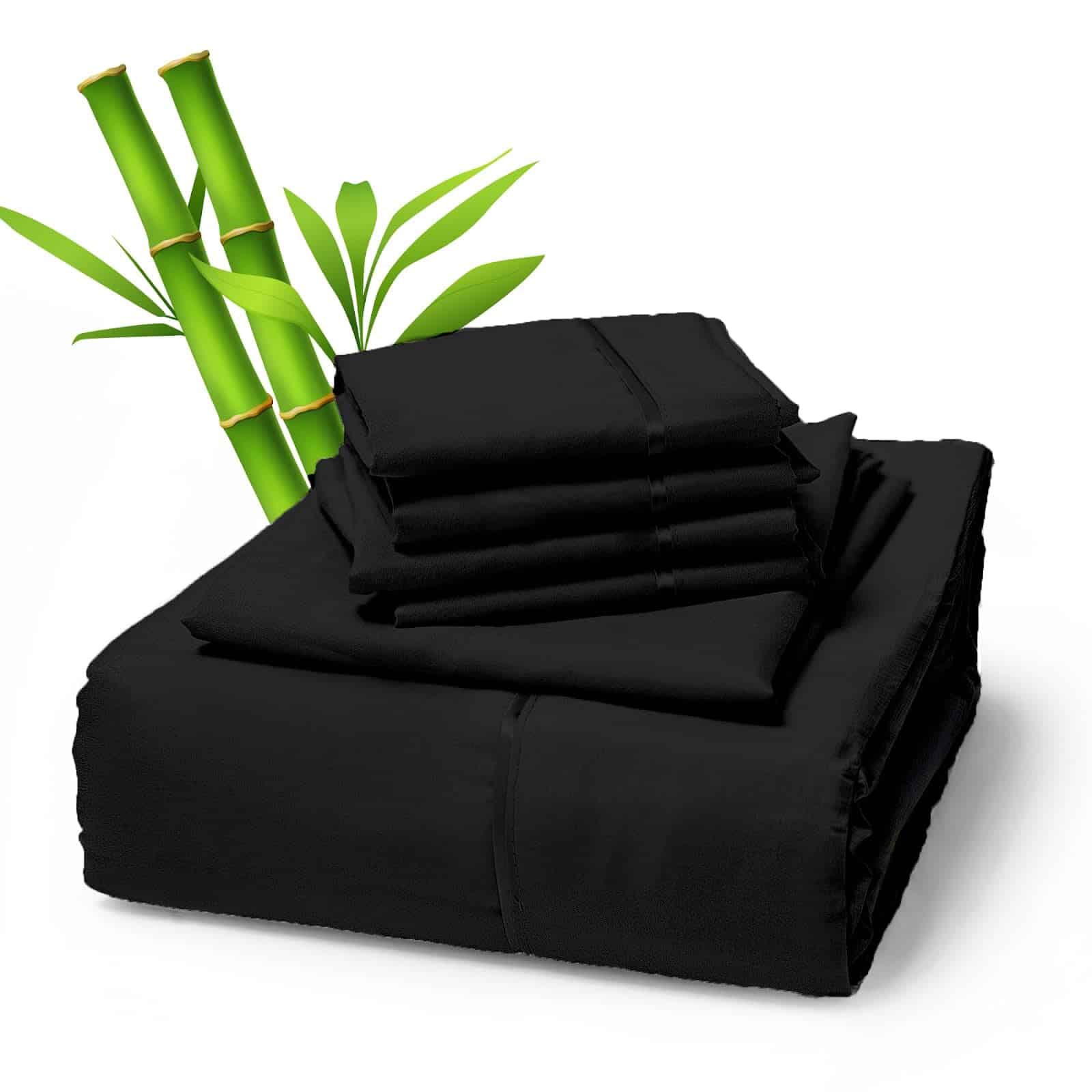 Juego de Sábanas de 6 Piezas de Sacred -Negro