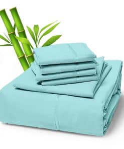 Juego de Sábanas de Bambú Sagrado de 6 Piezas, Veganas,