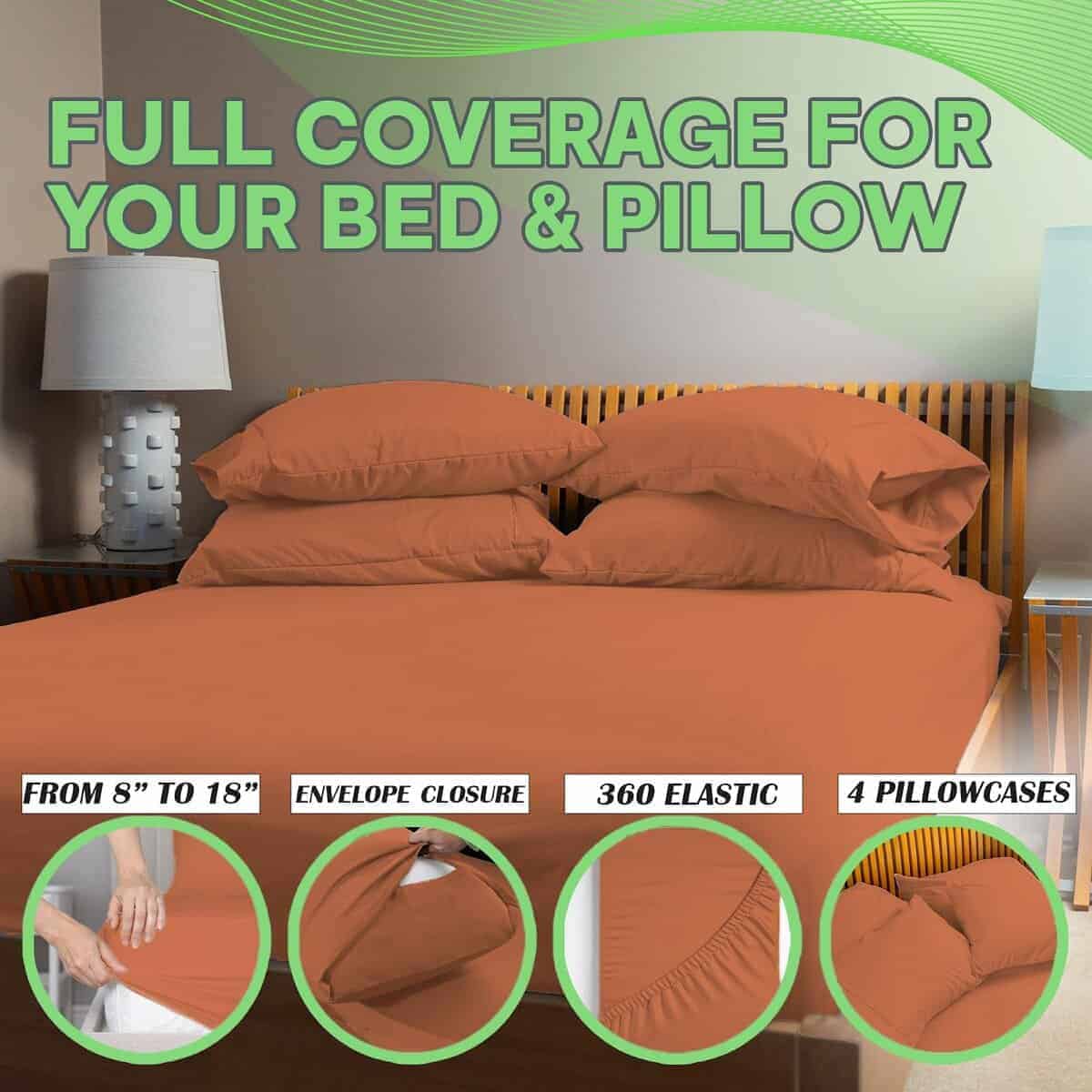 Juego de sábanas Sacred Thread de 6 piezas, hechas de rayón - Imagen 3