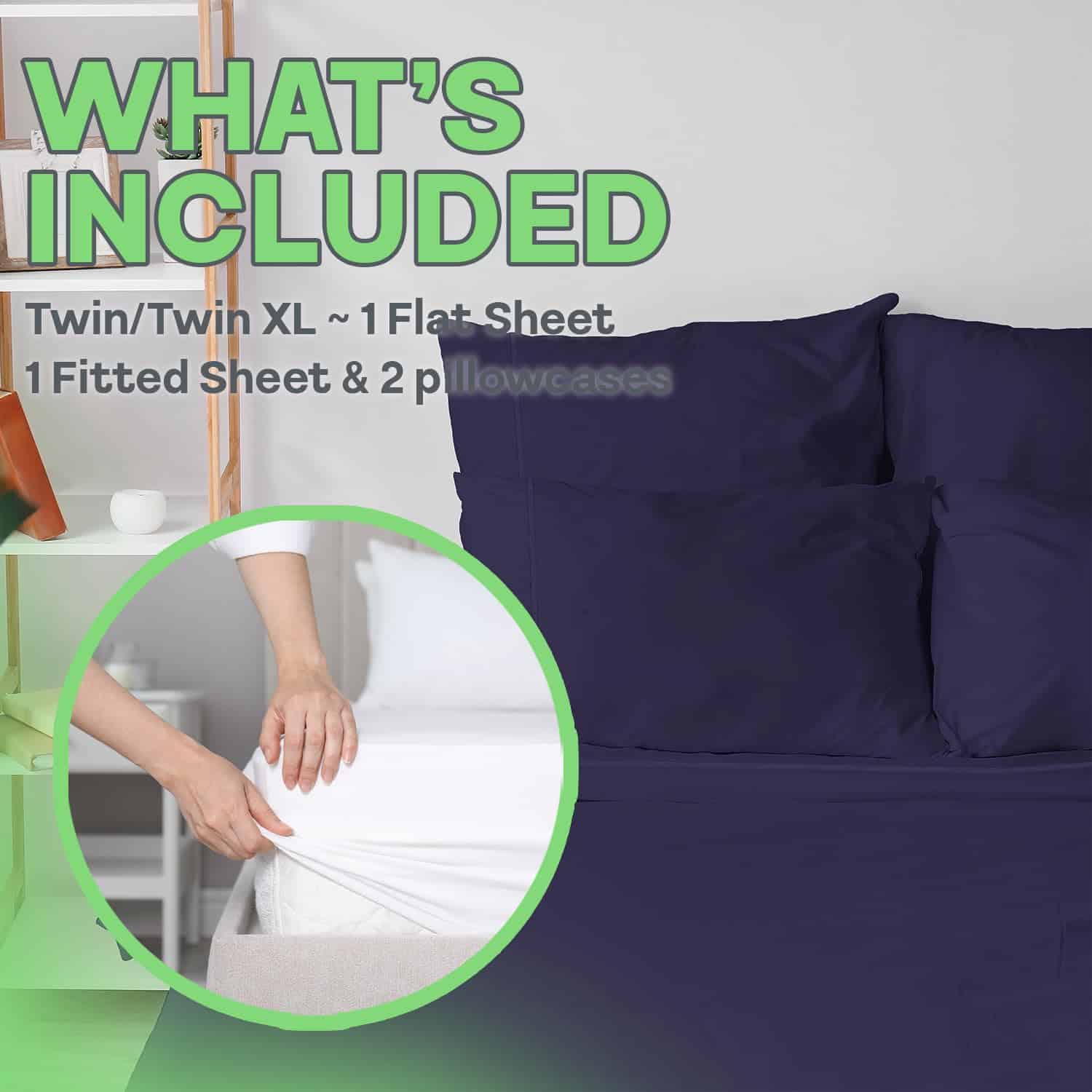 Juego de sábanas Sacred Thread de 6 -Purple - Imagen 3