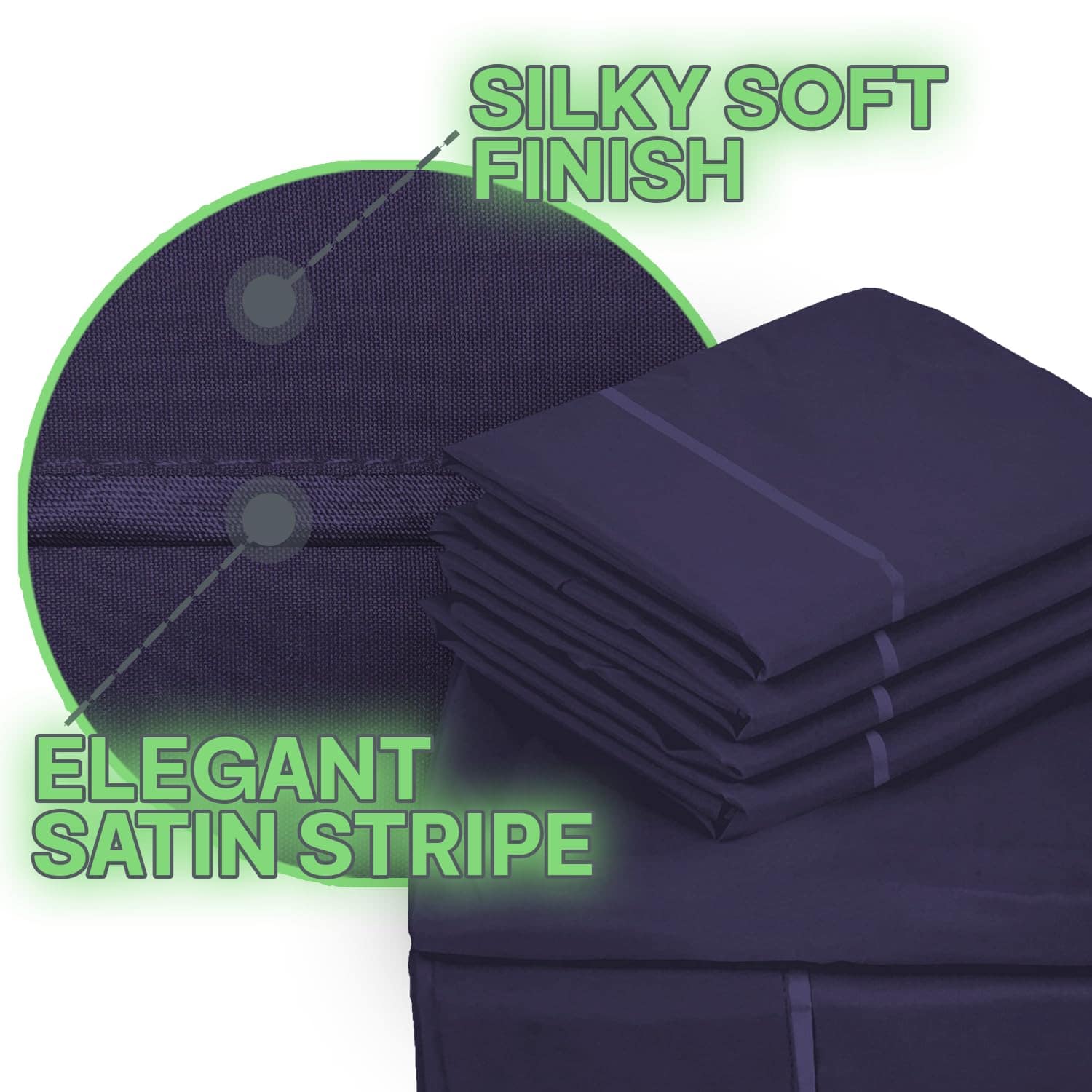 Juego de sábanas Sacred Thread de 6 -Purple - Imagen 6