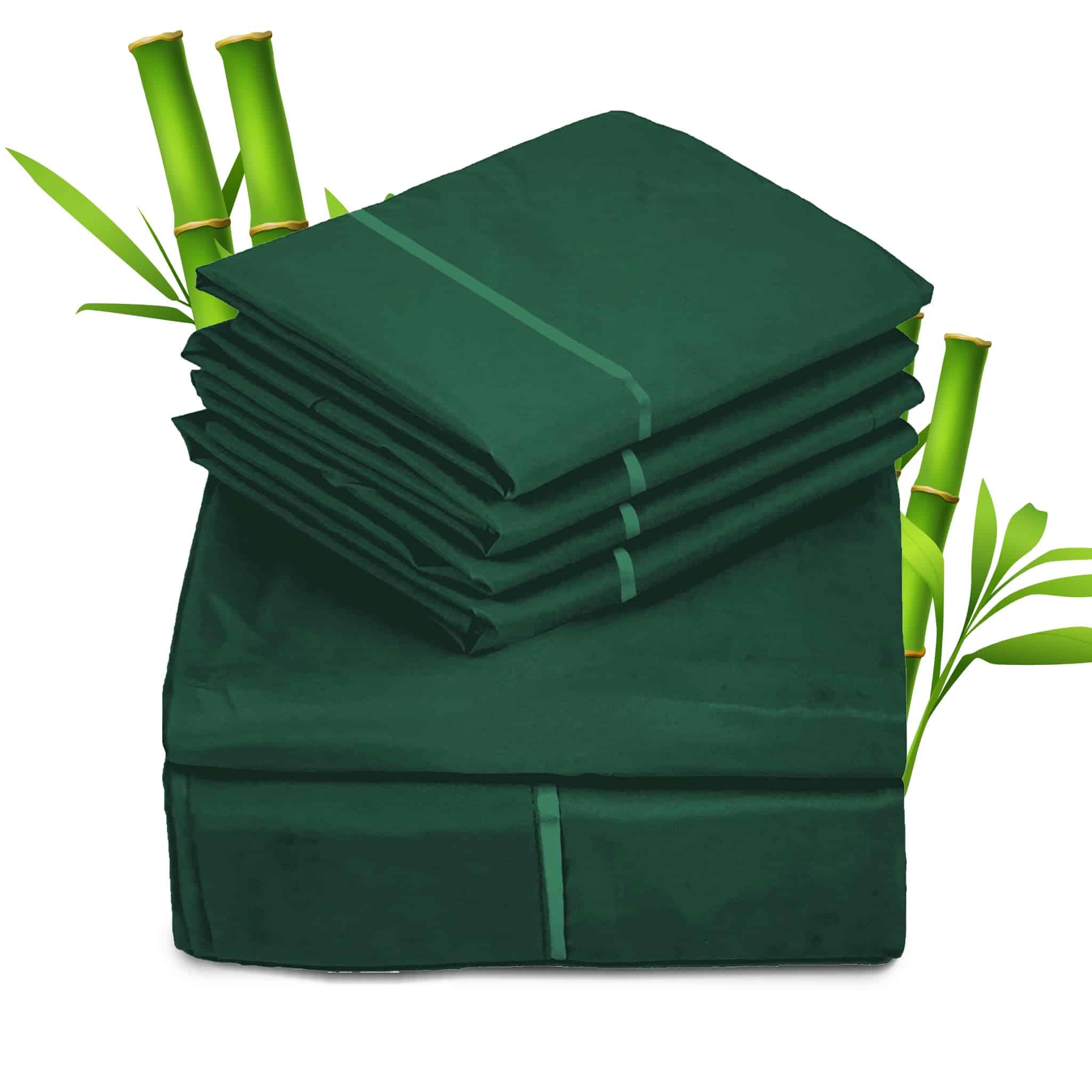 Juego de sábanas Sacred Thread de 6 -Verde Esmeralda