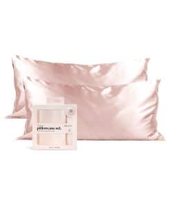 Funda de Almohada de Satén Kitsch con Cremallera para Pelo