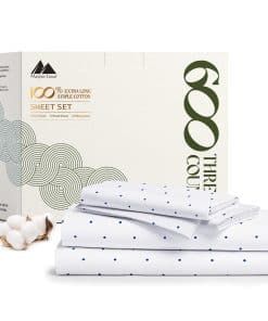 Juego de sábanas 100% algodón egipcio impreso de Mayfair