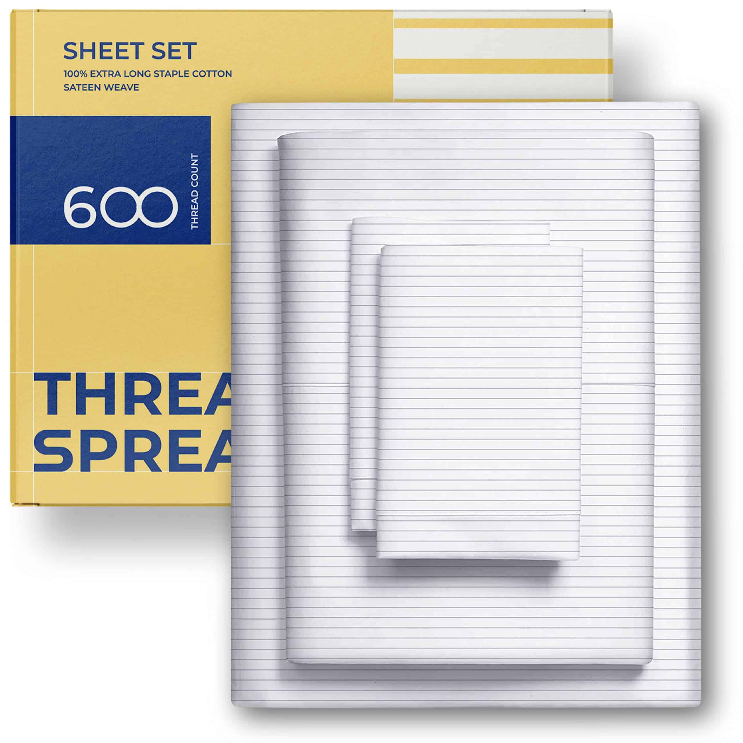 Juego de sábanas 100% algodón egipcio estampado THREAD