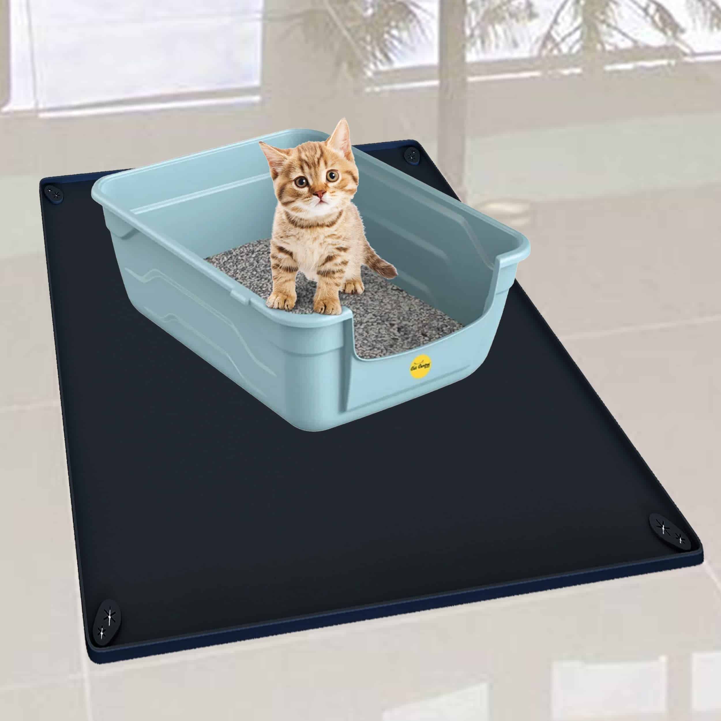 Tapete para Arenero de Gato Skywin Grande Negro – 30x23 - Imagen 8