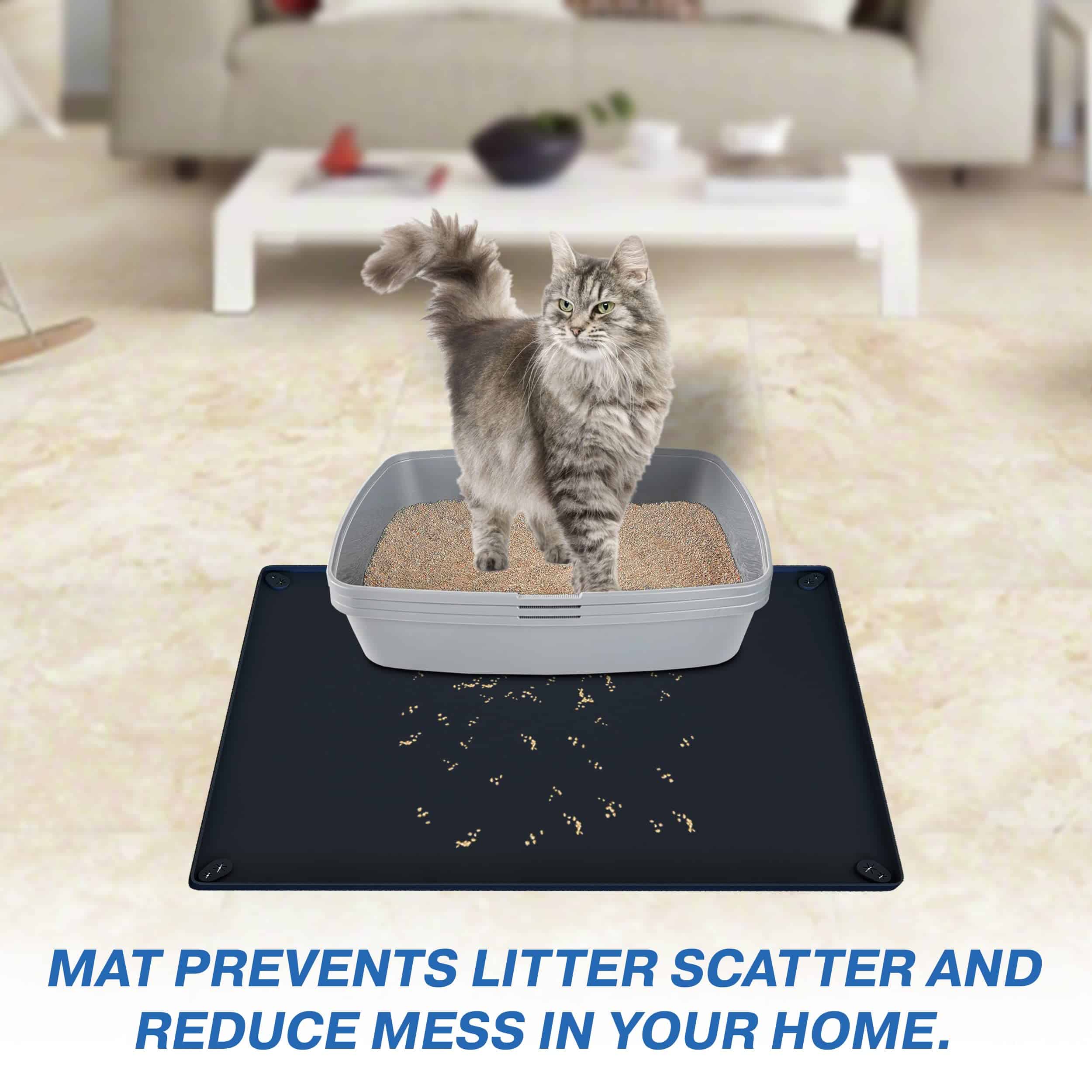 Tapete para Arenero de Gato Skywin Grande Negro – 30x23 - Imagen 4