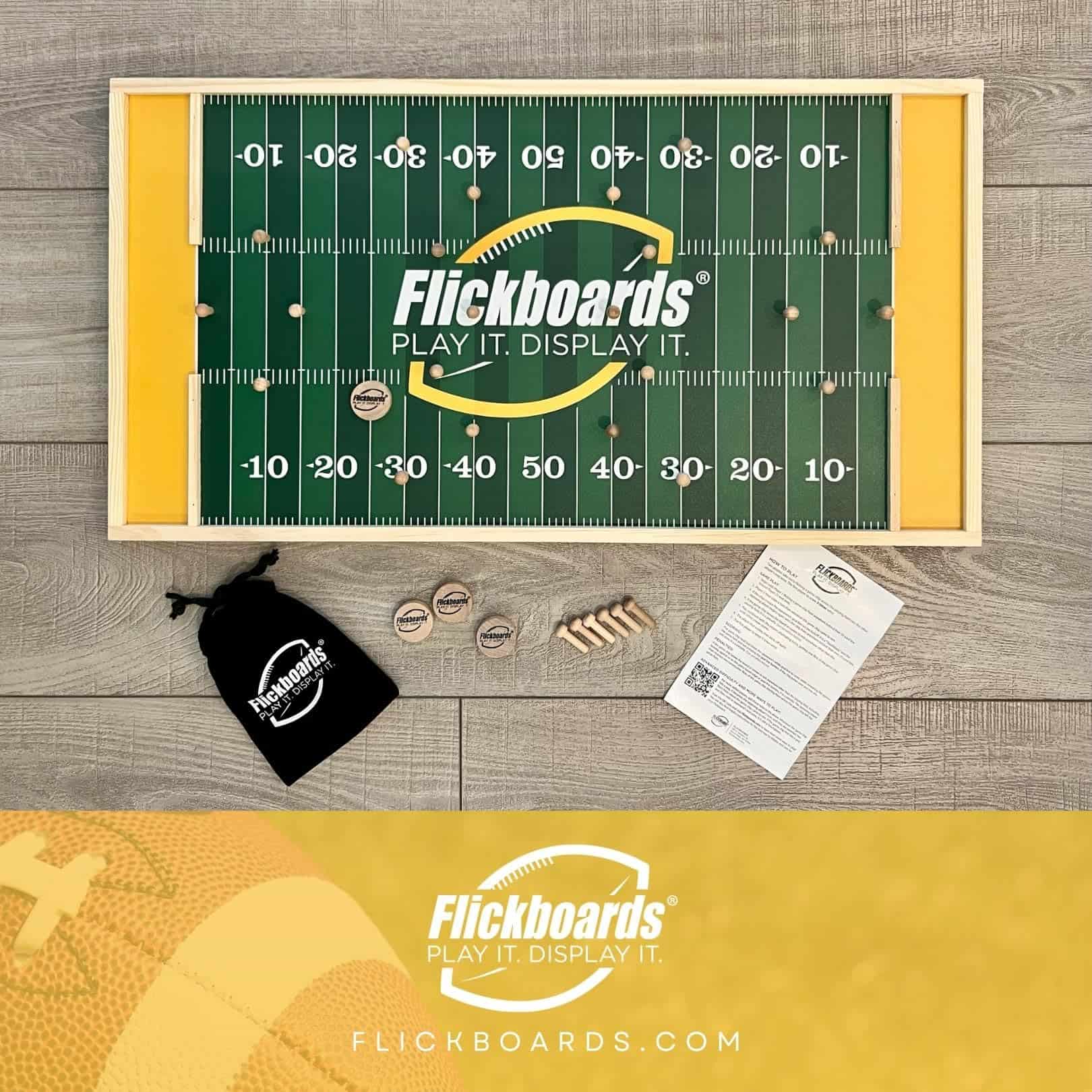 Juego de Mesa de Fútbol de Madera Flickboards - Divertido - Imagen 6