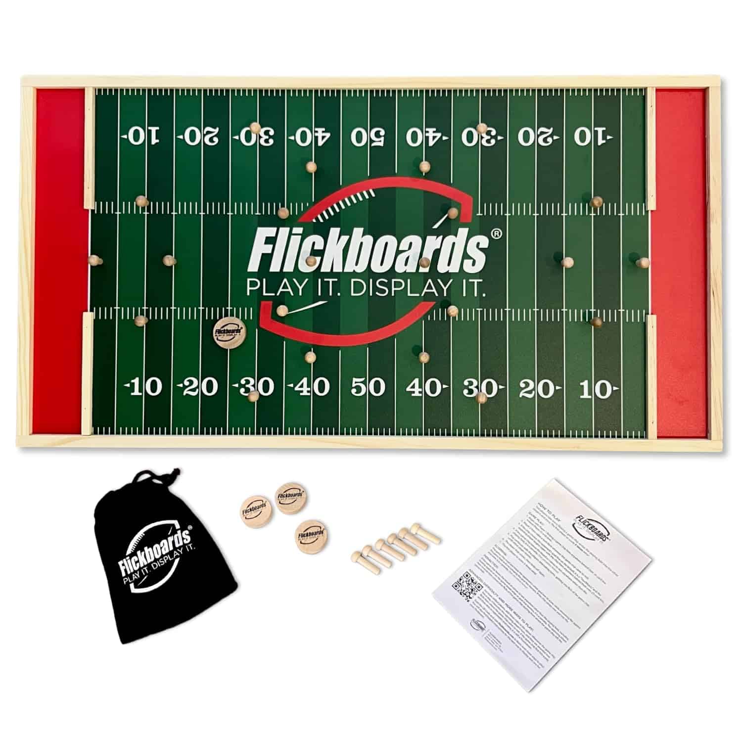 Juego de Mesa de Fútbol de Tablero de Madera Flickboards -