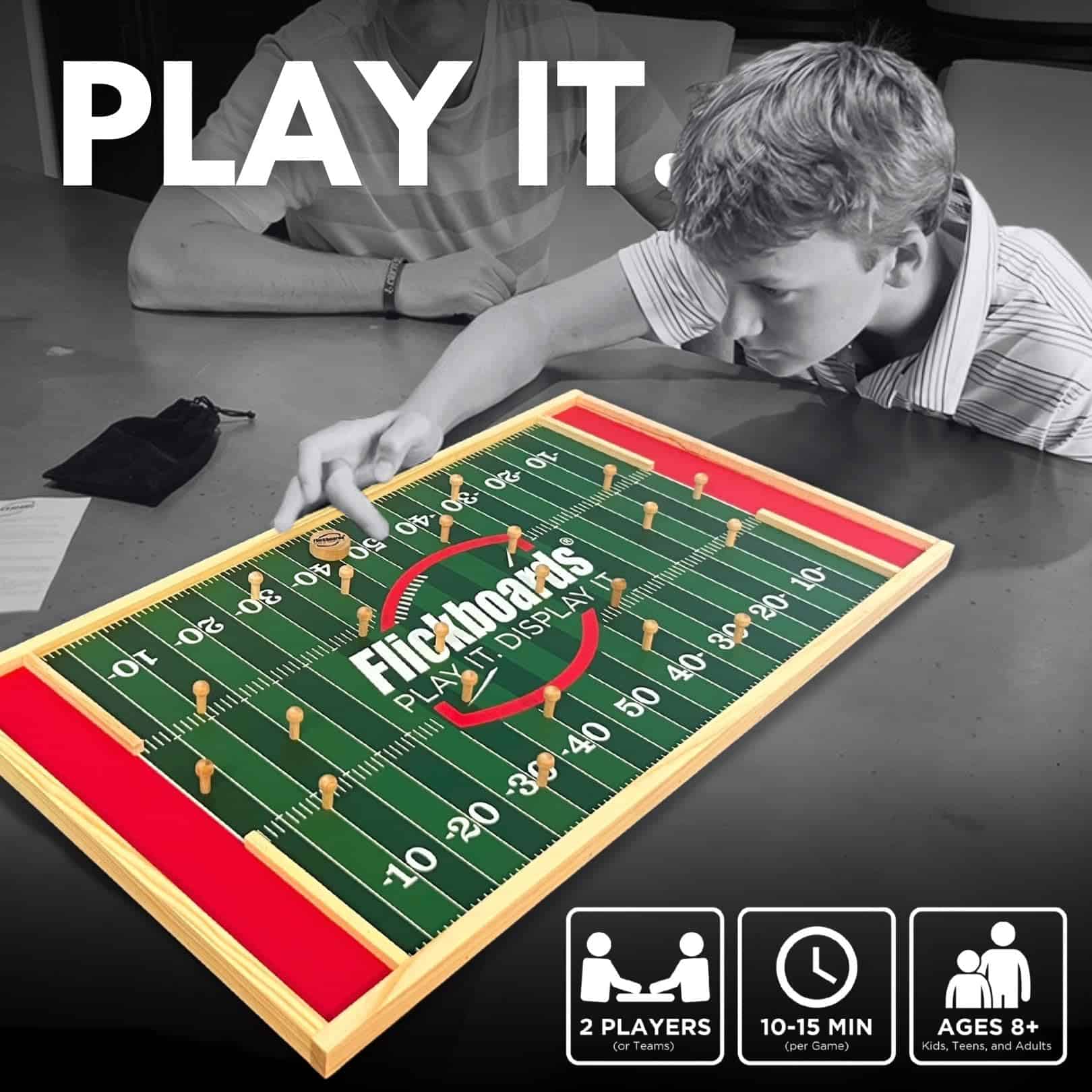 Juego de Mesa de Fútbol de Tablero de Madera Flickboards - - Imagen 4